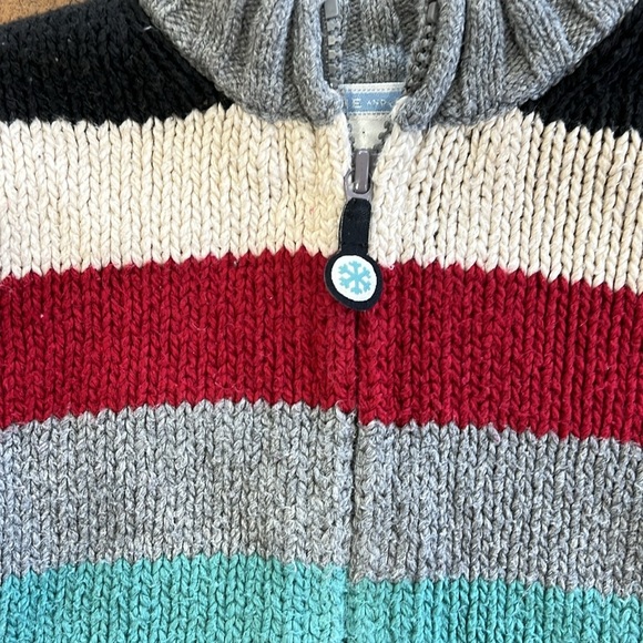 Janie and jack striped zip front cardigan sweater - Picture 2 of 7